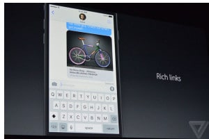 کنفرانس WWDC 2016, پیام رسان اپل