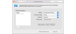 آموزش macOS : تغییر تنظیمات زبان و منطقه زمانی در رایانه مک